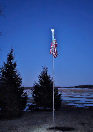 Silver Telescoping Flagpole